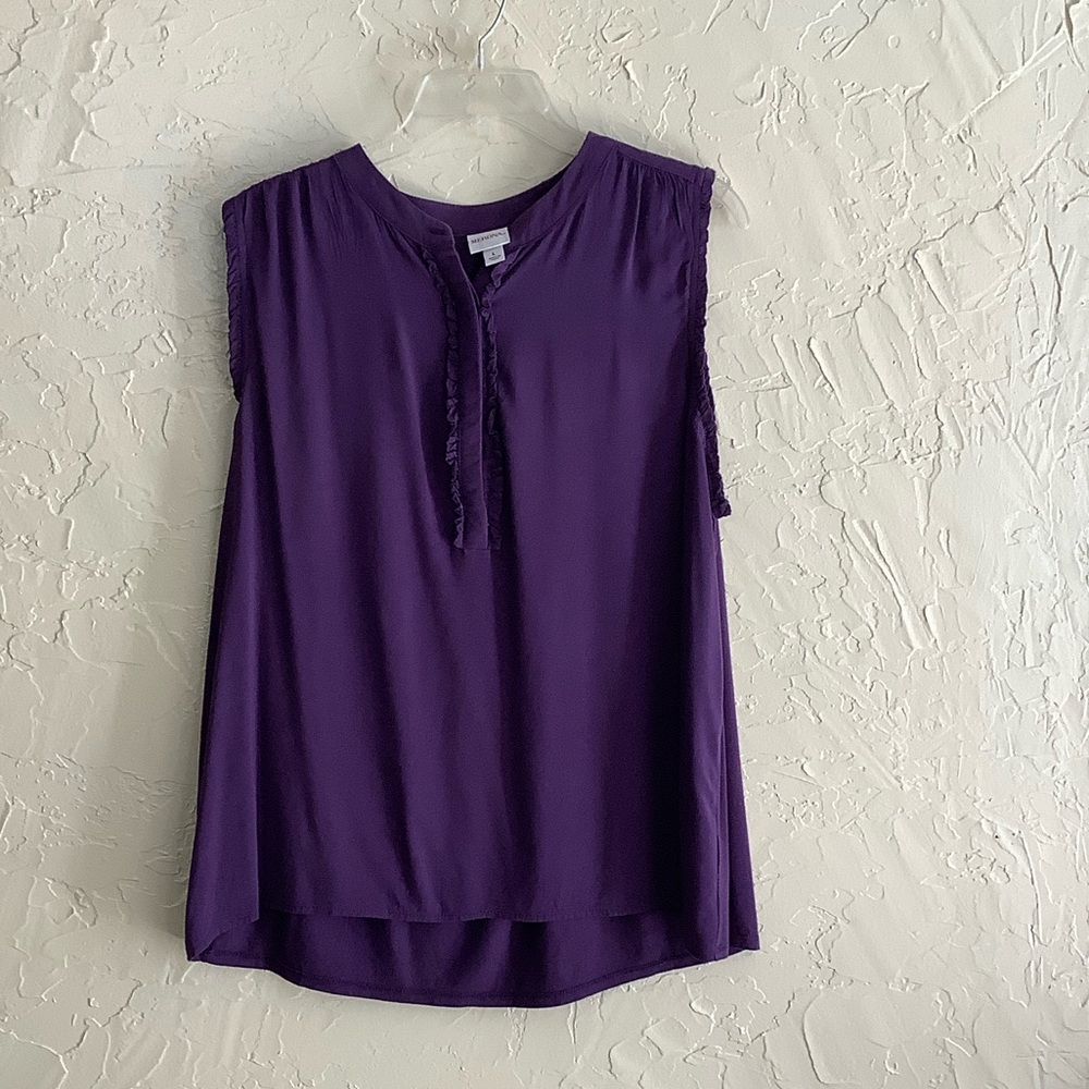 Merona Rich Purple Sleeveless Blouse